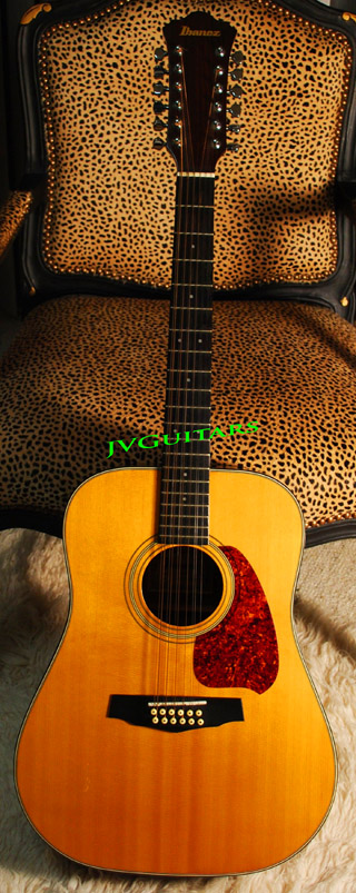 1986 Ibanez  V302 12 string Acoustic Natural Sprice top WoW... $499.00