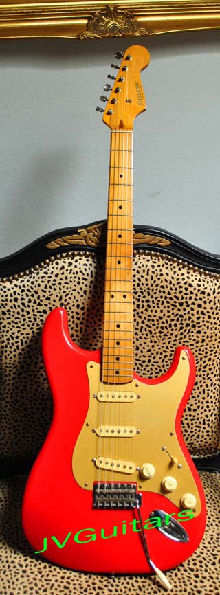 81 Fernandes 57 Stratocaster  Mark Knopfler L-Series  Fiesta Red 