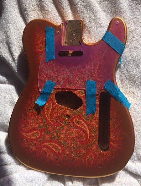 68 Paisley T  BODY with Matching pickguard RELIC JVG made to order