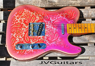 Paisley Tele Pickguard  made to exacting standards correct color $125.00
