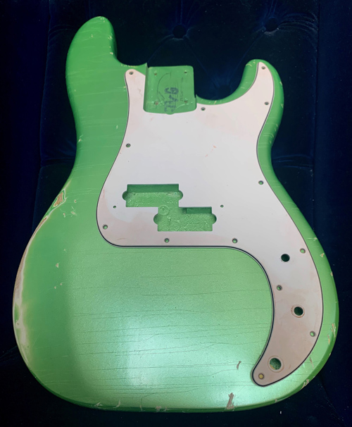 JVG P BASS RELIC lightweight Vivid green Atomic pearl custom color   $339
