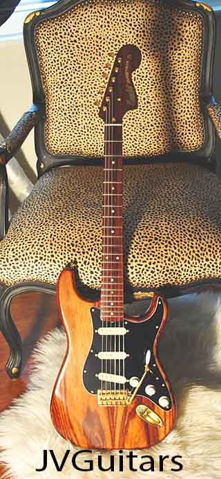 68 All ROSEWOOD  STRAT JVG-Luthier built USA Lindy Fralin 