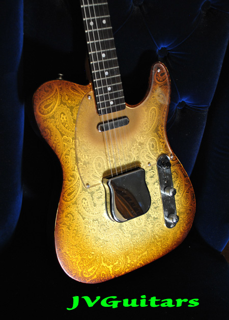 JVG Luthier Built 69 Paisley T Gold Burst Aged 3-D Foil  $ 1799.00 