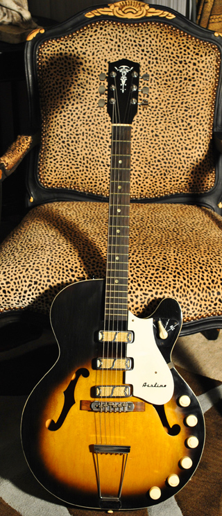 62 Airline Thinline 3-DeArmond Pickup USA  Vintage classic $ 1429.00